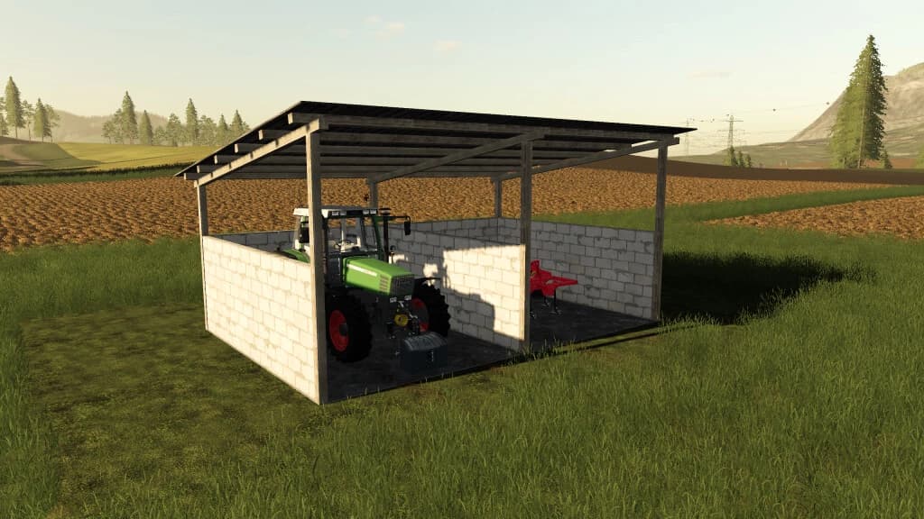 WHITE BRICK CARPORT