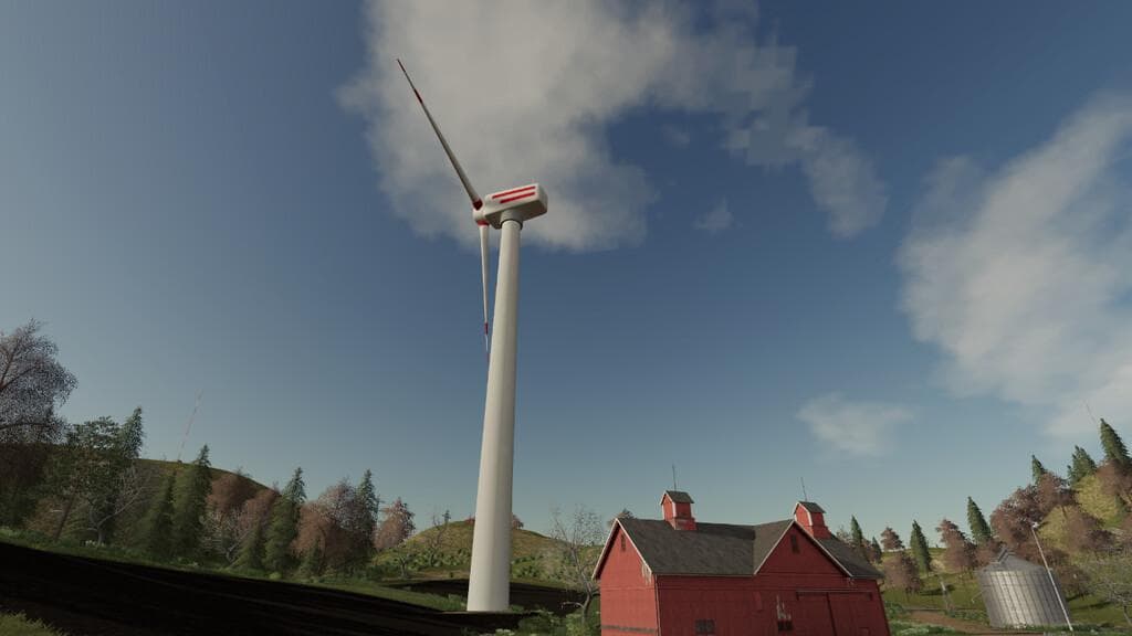 WITH WIND TURBINES