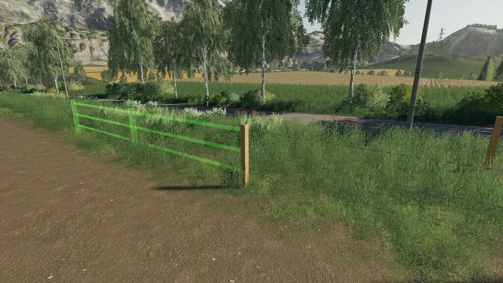 WOOD FENCED PACK 4