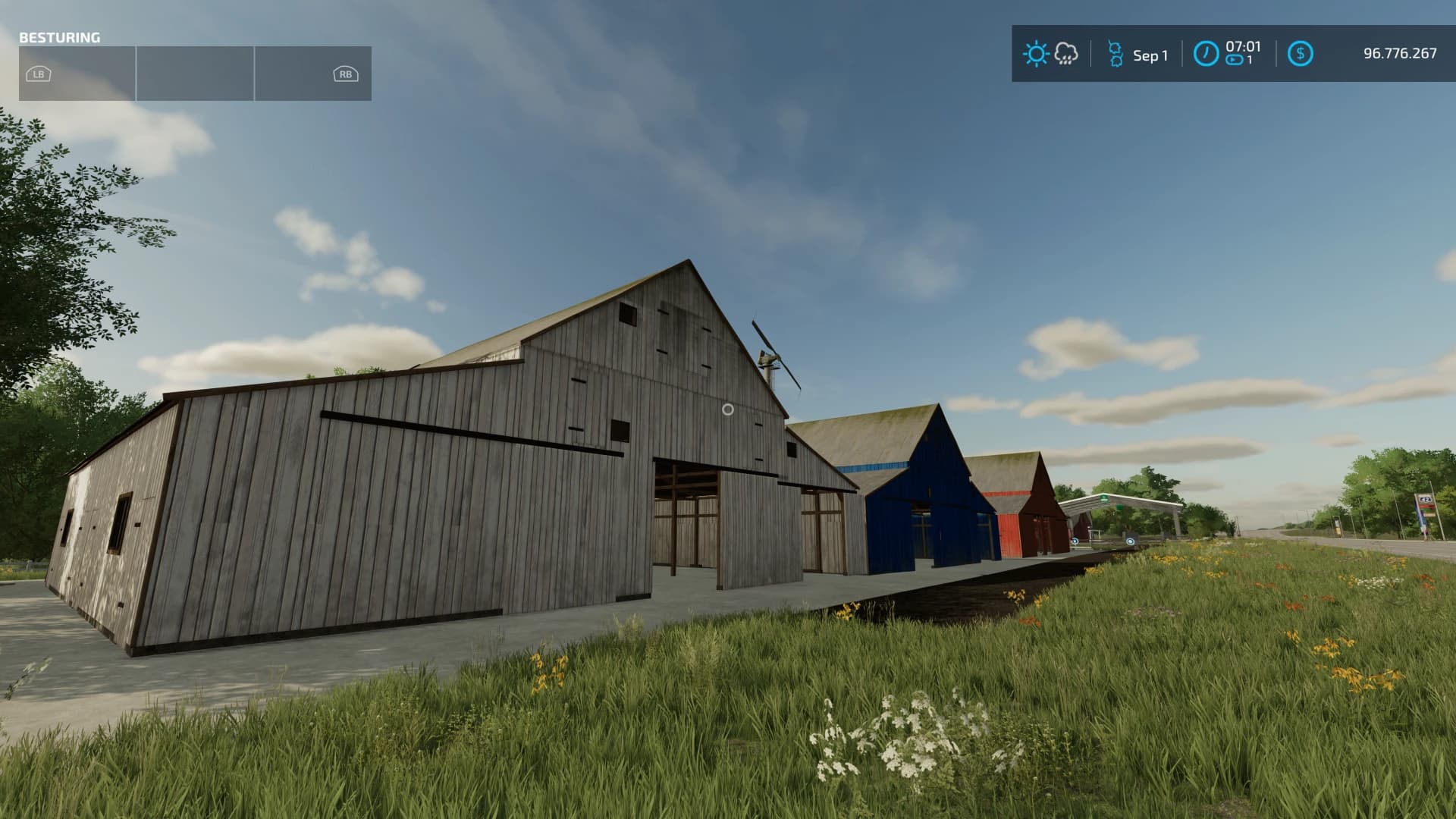 WOODEN BARN IN WHITE, RED, BROWN OR BLUE 5