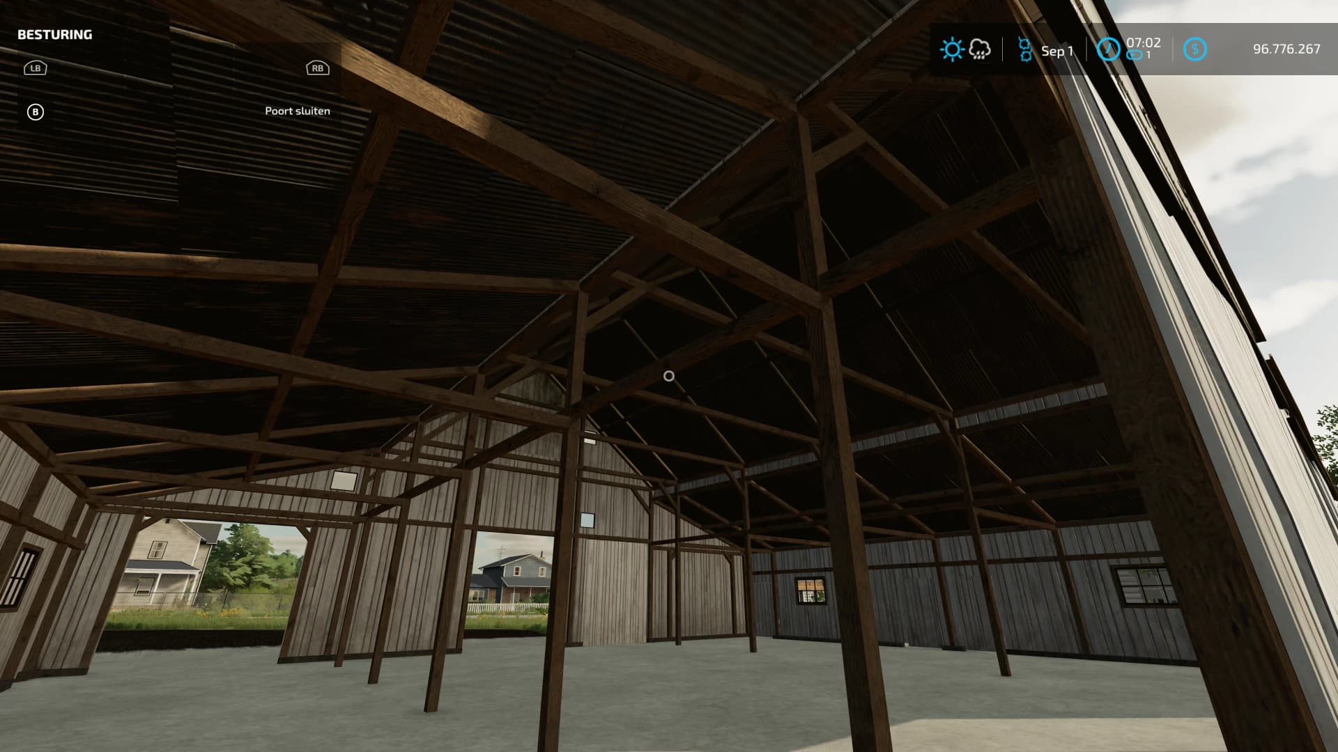 WOODEN BARN IN WHITE, RED, BROWN OR BLUE 2