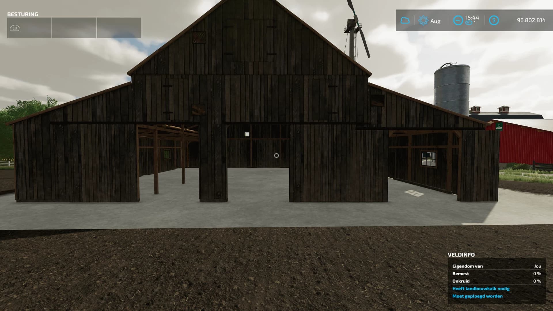 WOODEN BARN IN WHITE, RED, BROWN OR BLUE