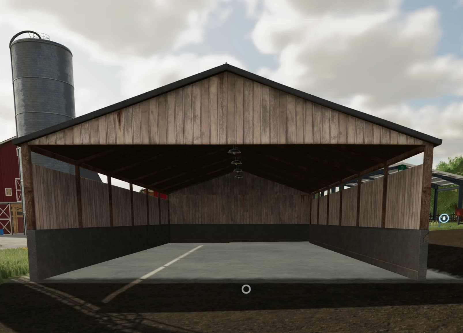 WOODEN OPEN GARAGE (WHITE, BROWN, RED AND BLUE) 5