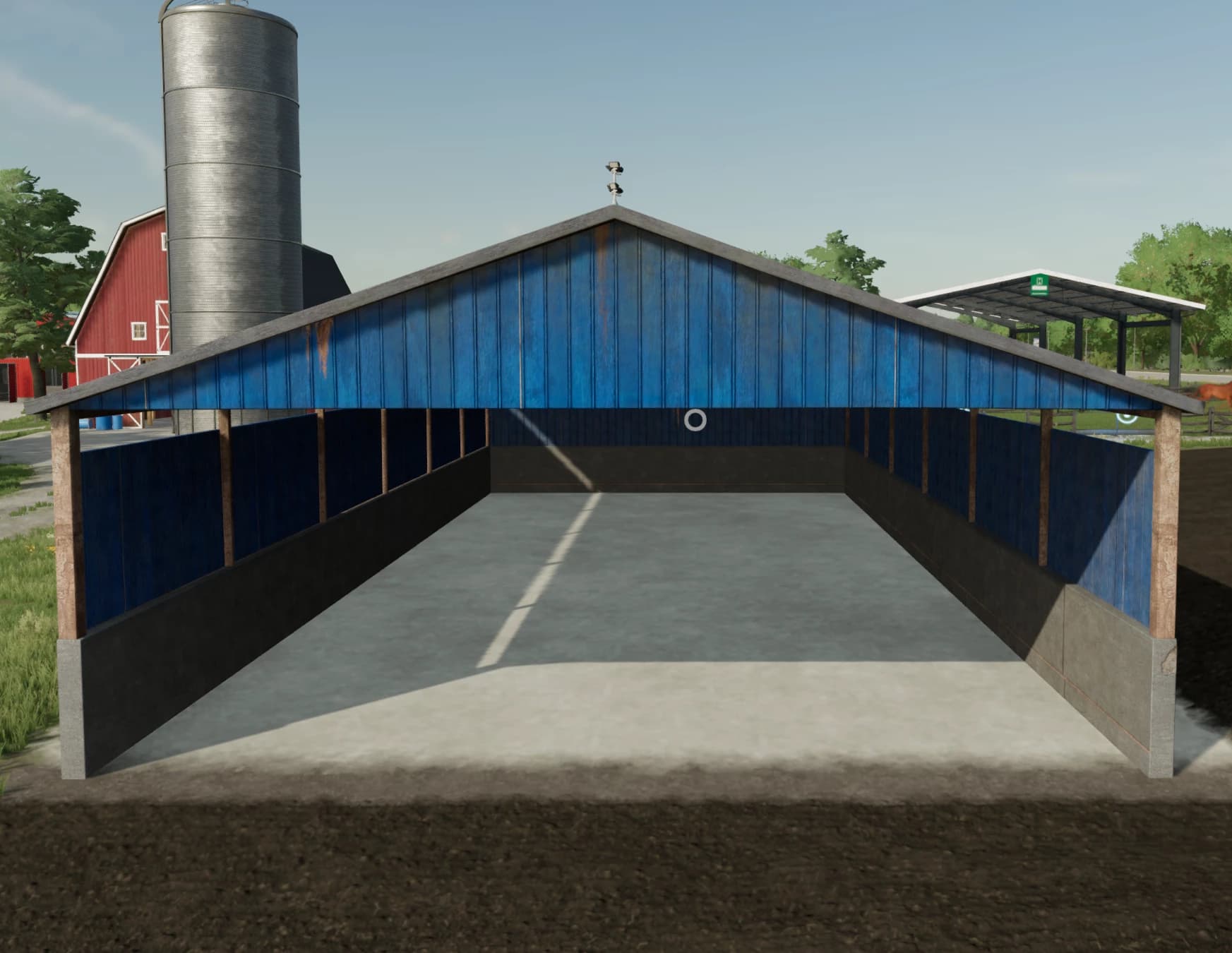 WOODEN OPEN GARAGE (WHITE, BROWN, RED AND BLUE) 3