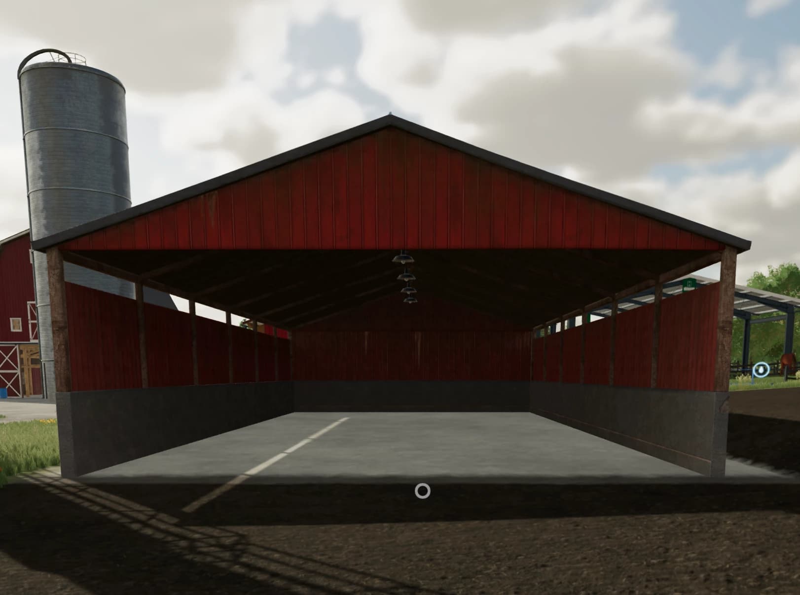 WOODEN OPEN GARAGE (WHITE, BROWN, RED AND BLUE) 2