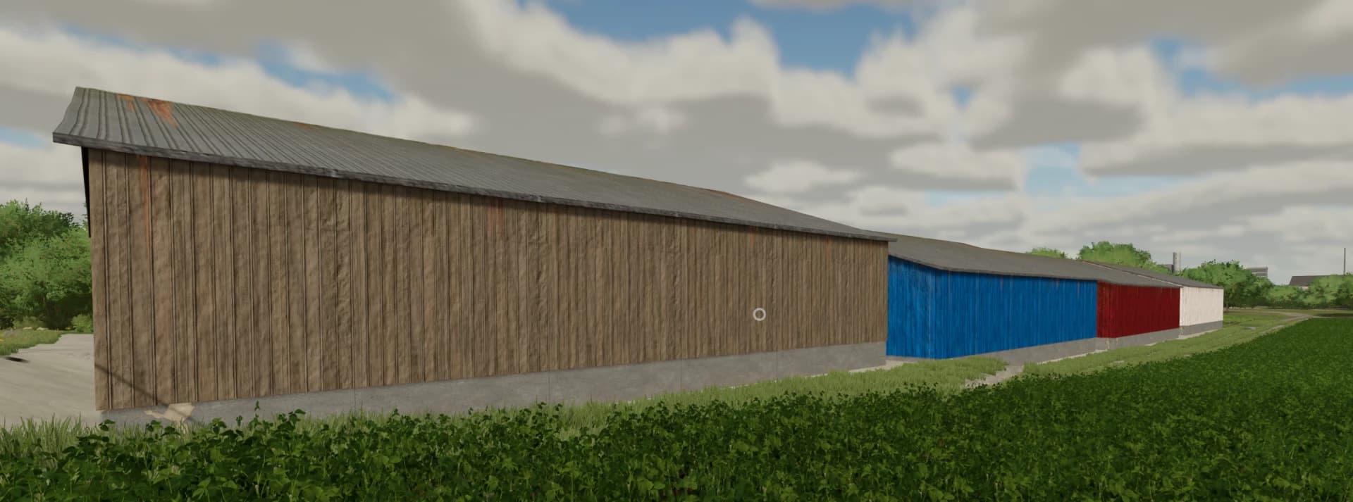 WOODEN SHED (RED, BLUE, WHITE AND BROWN) 4