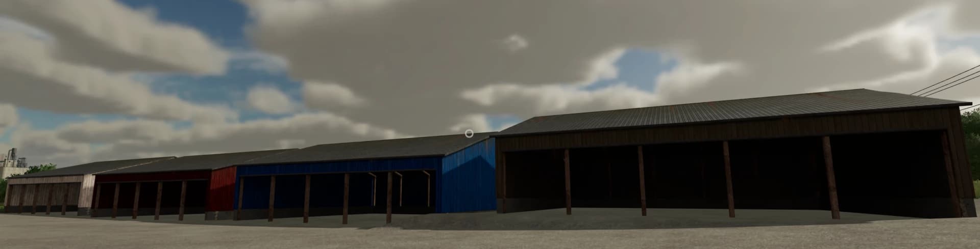 WOODEN SHED (RED, BLUE, WHITE AND BROWN) 2