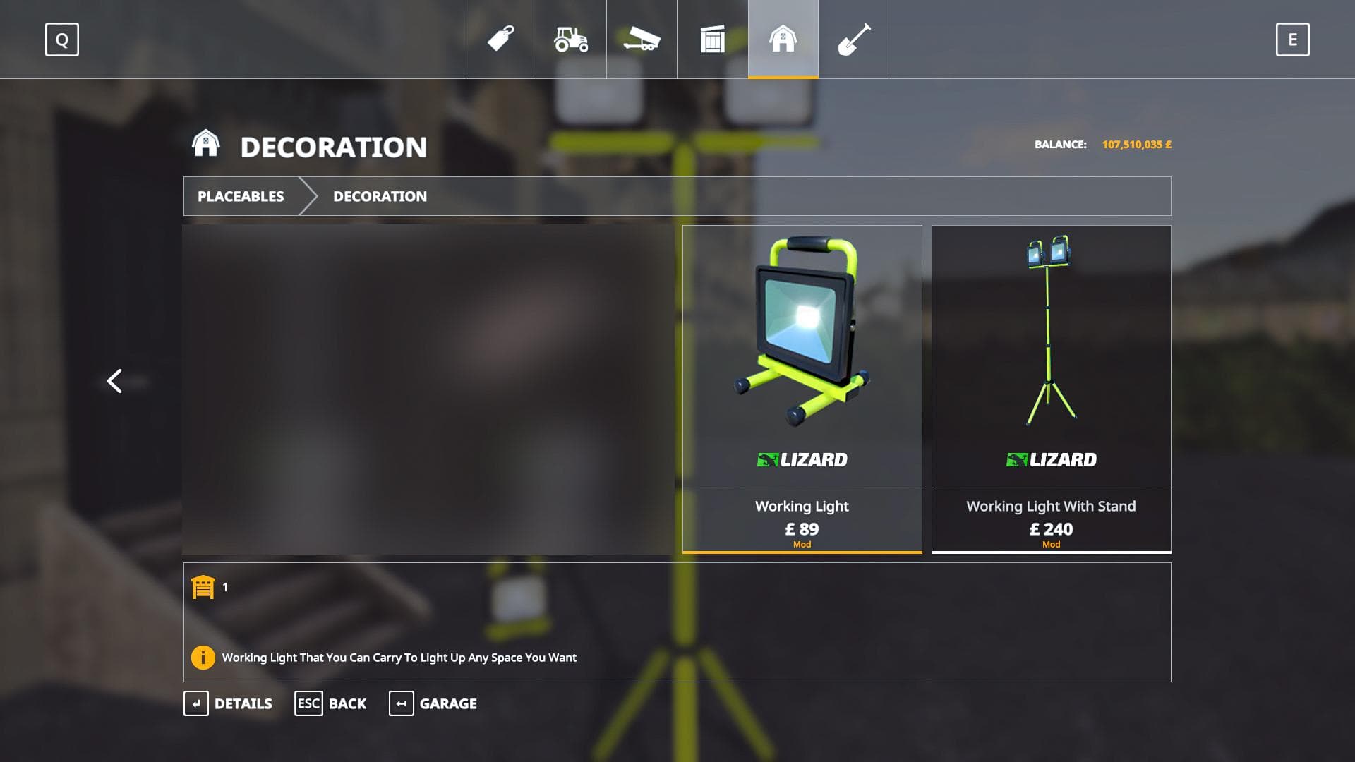 WORKING LIGHTS PACK