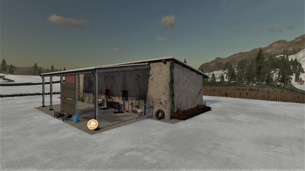 WORKSHOP WITH MACHINE STORAGE