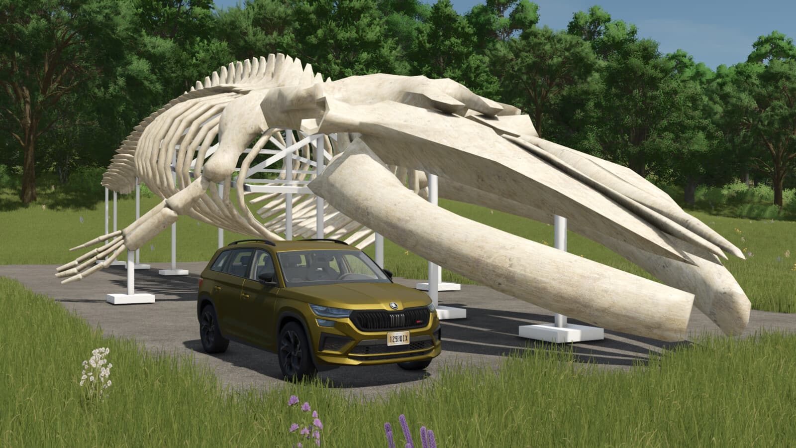 Whale Skeleton Sculpture 2