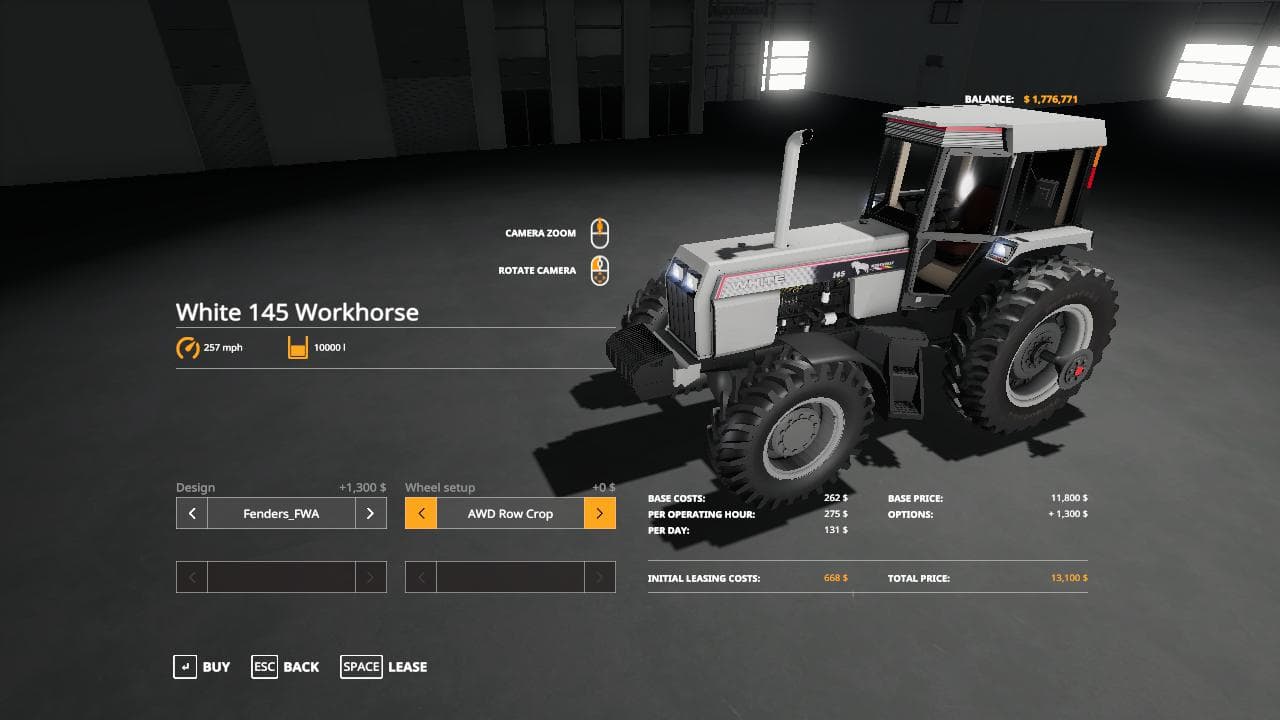 White 145 work horse beta
