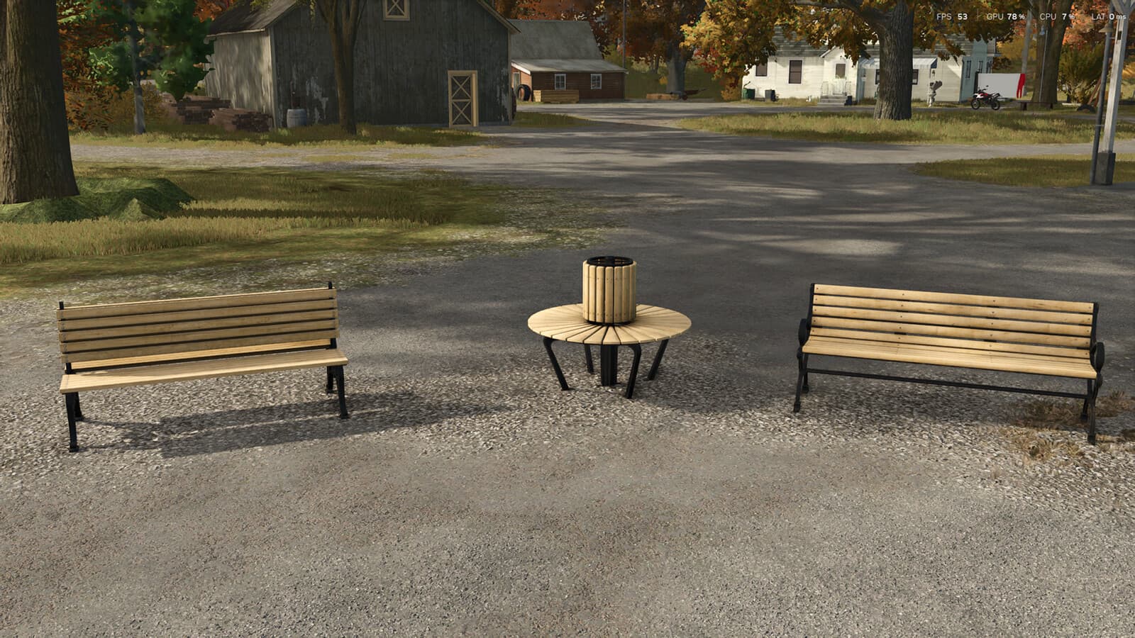 Wooden Benches Pack 5