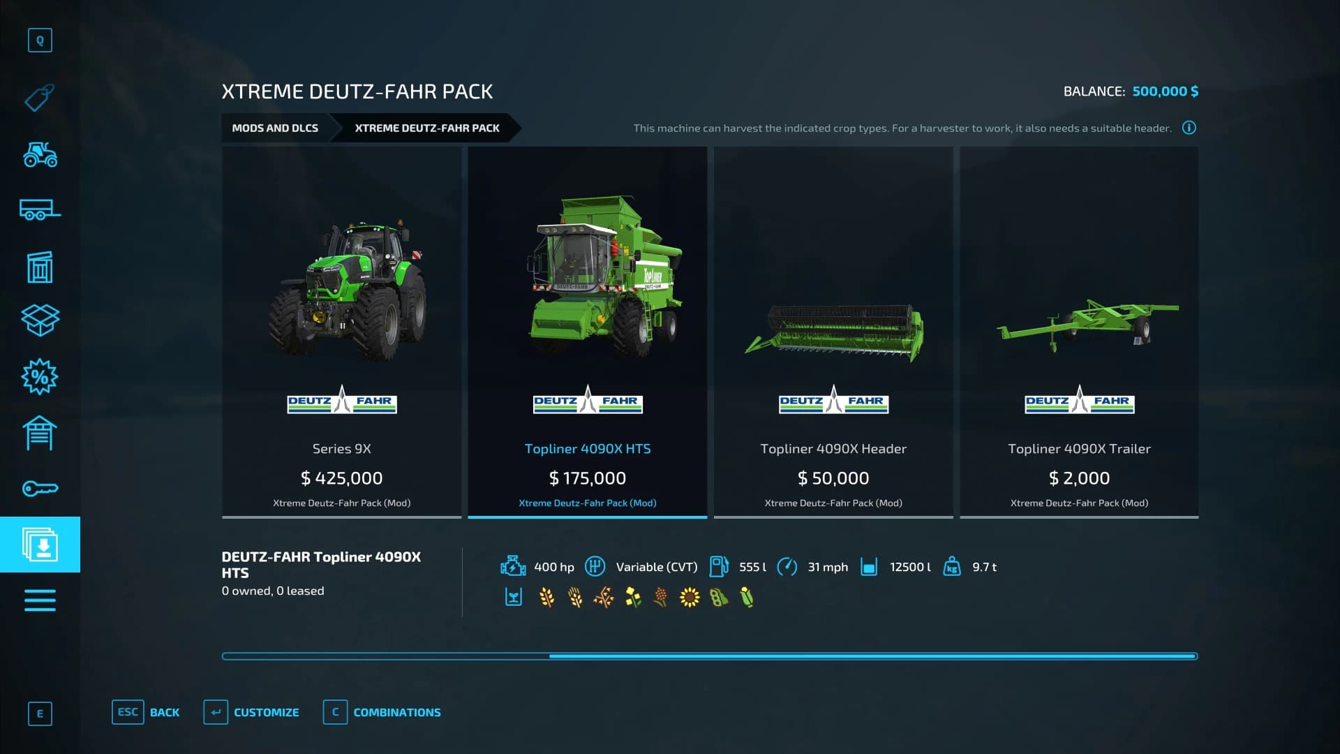 XTREME DEUTZ-FAHR PACK