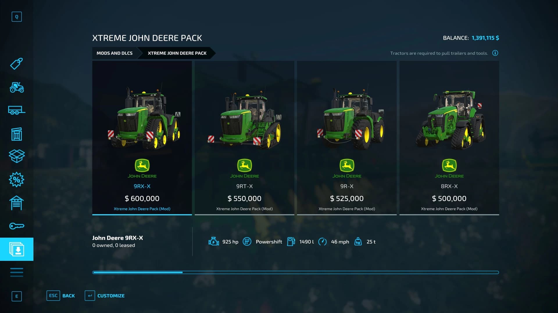 XTREME JOHN DEERE PACK