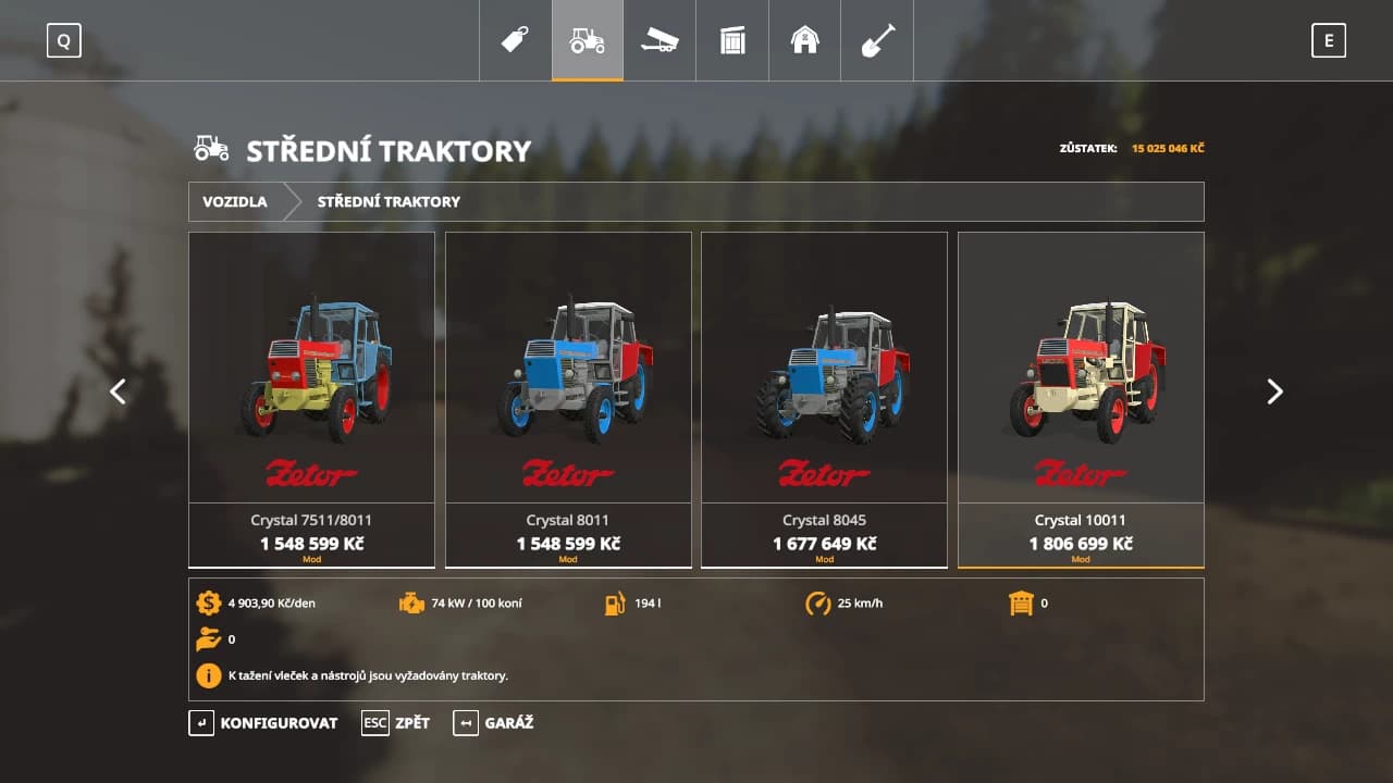 ZETOR URII PACK 5