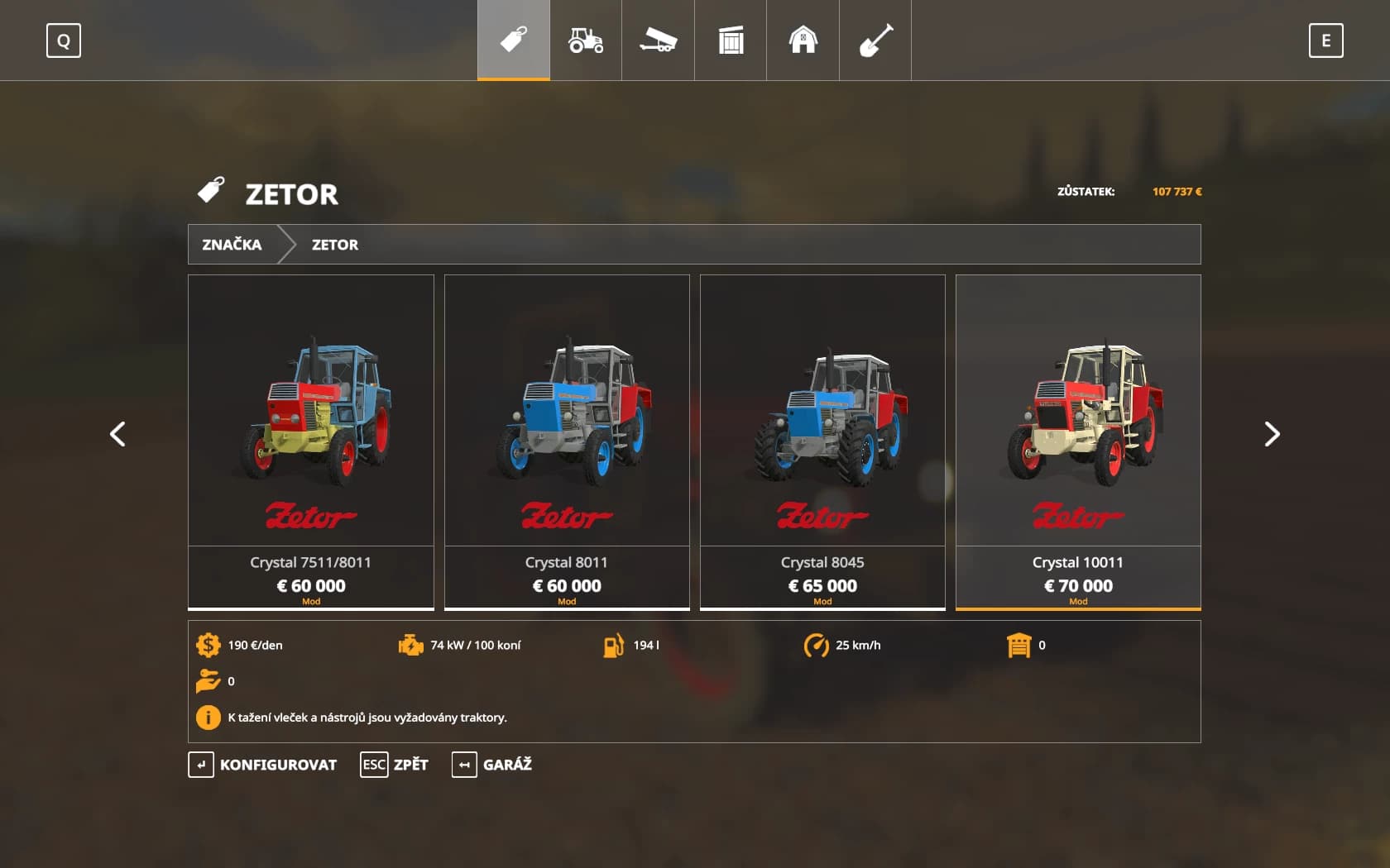 ZETOR URII PACK 4