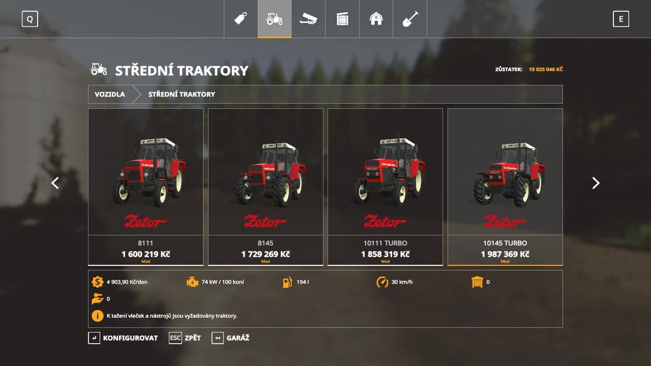 ZETOR URII PACK 3