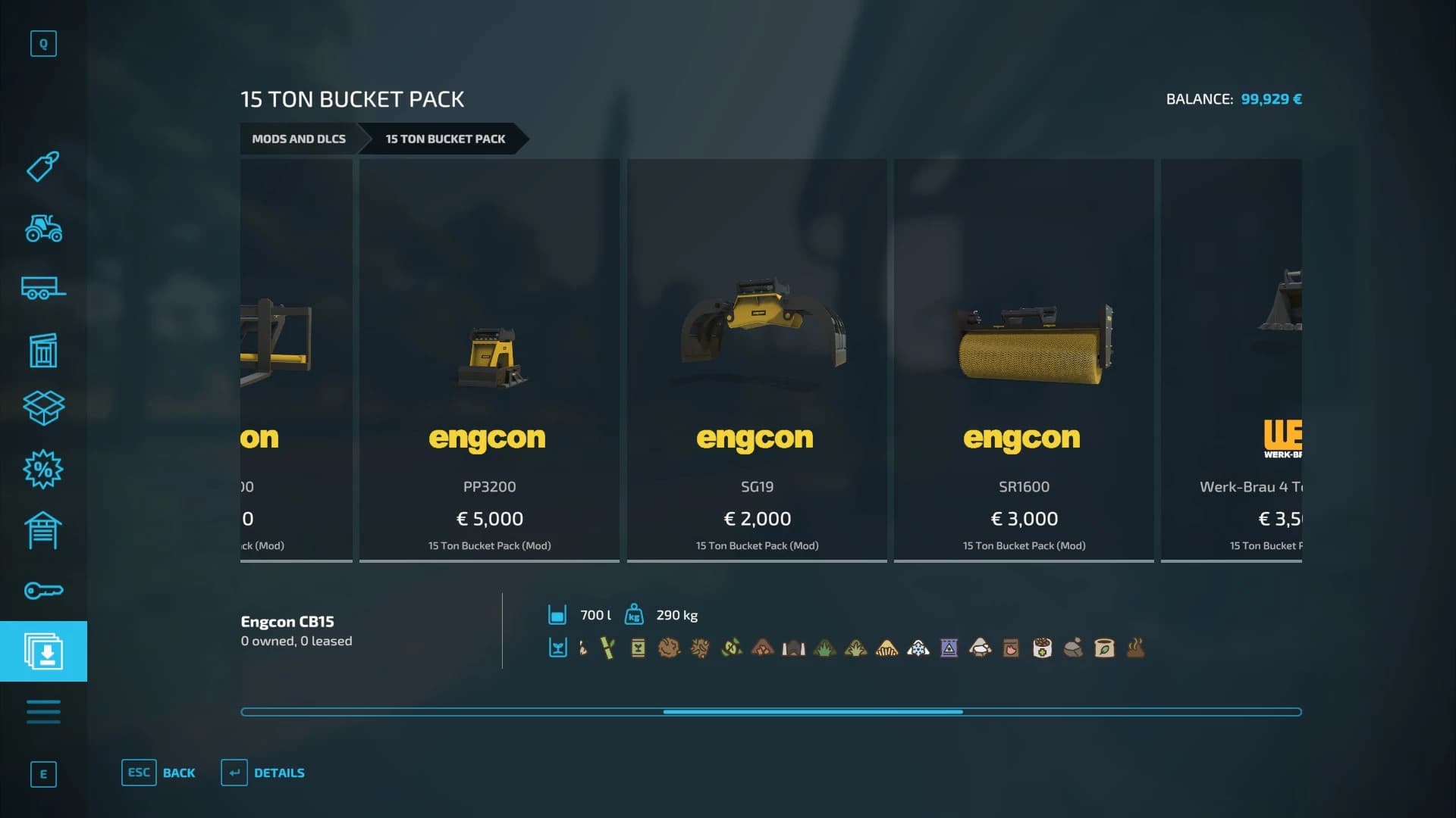15 TON BUCKET PACK 3