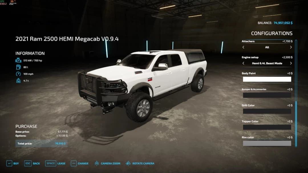 2020 RAM MEGA CAB 4