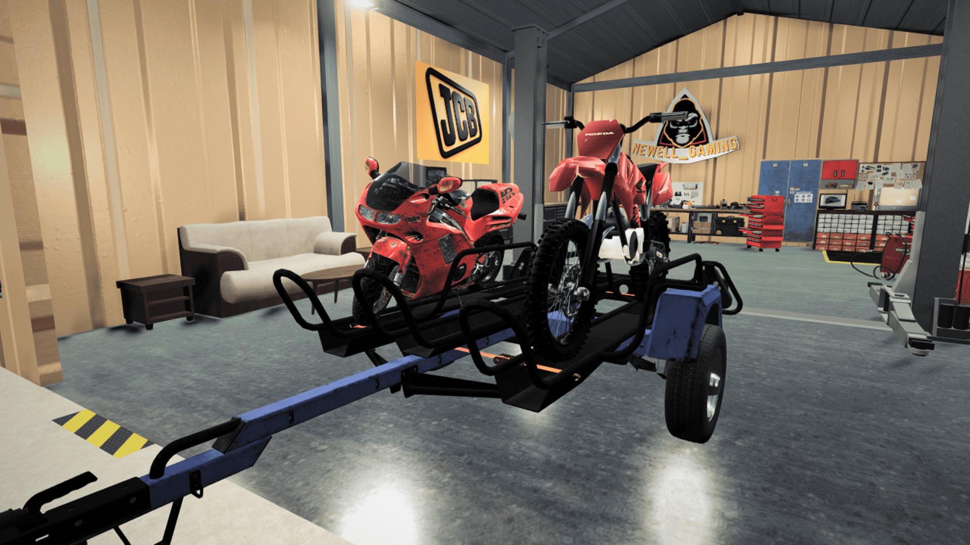 3 Slot Motorcycle Trailer 2