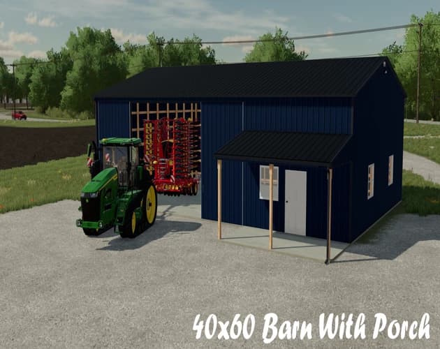 40X60 SHED WITH PORCH 2