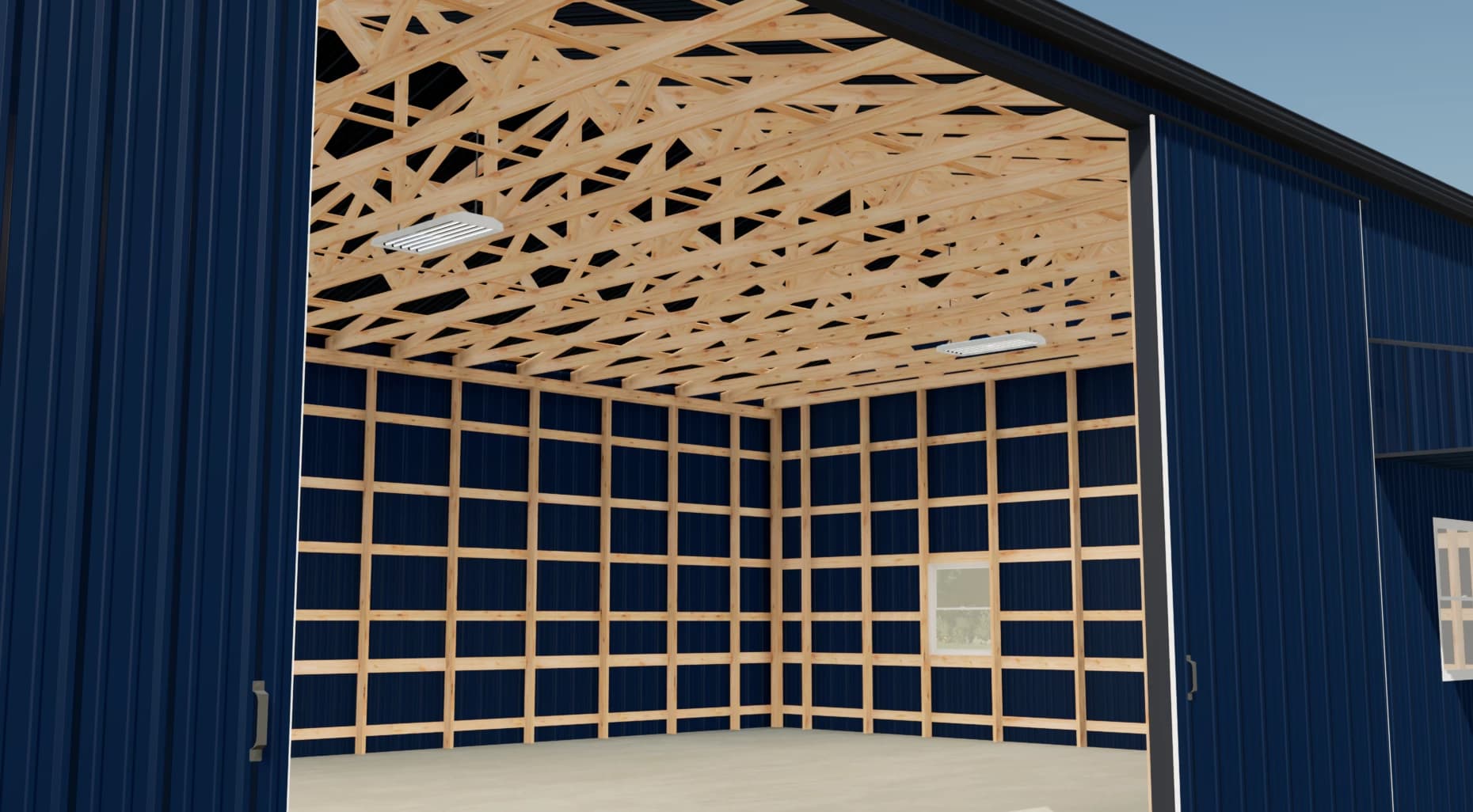 40X60 SHED WITH PORCH