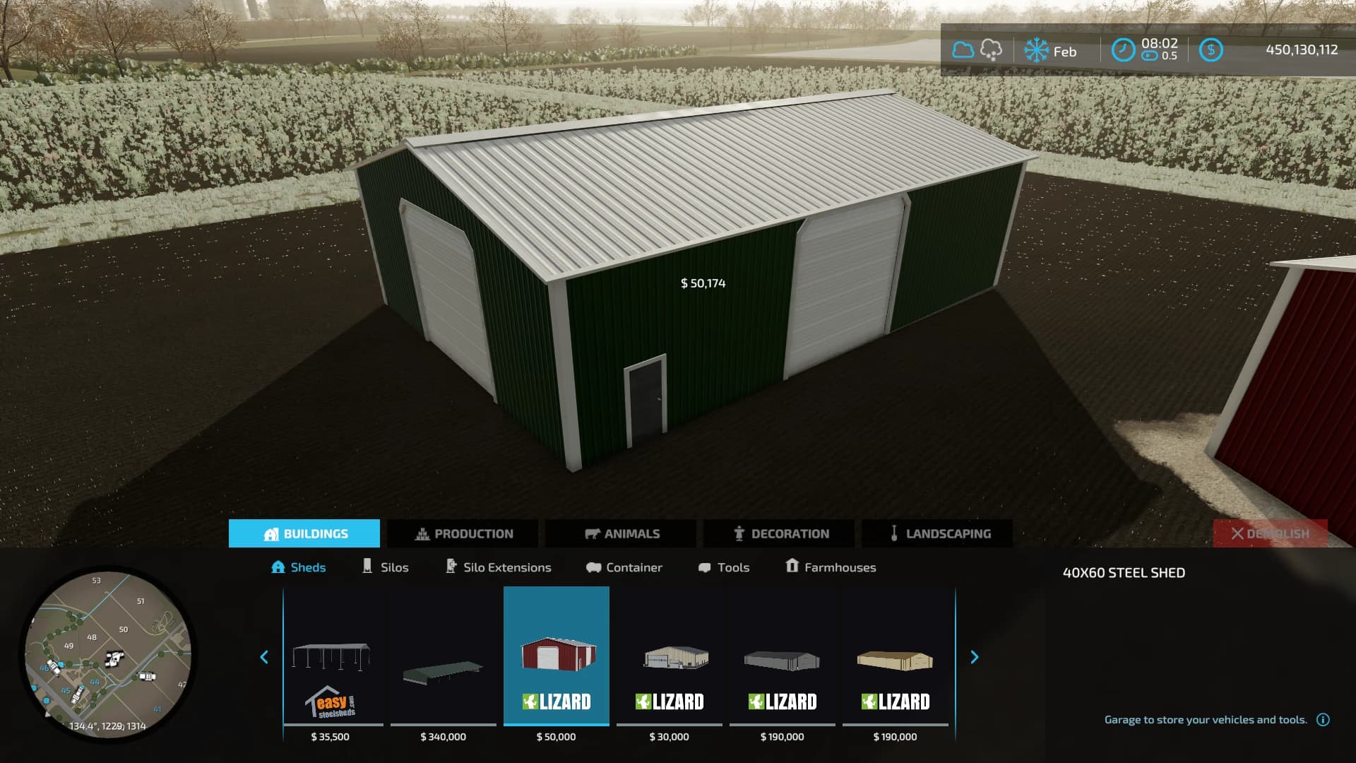 40X60 STEEL SHED 3