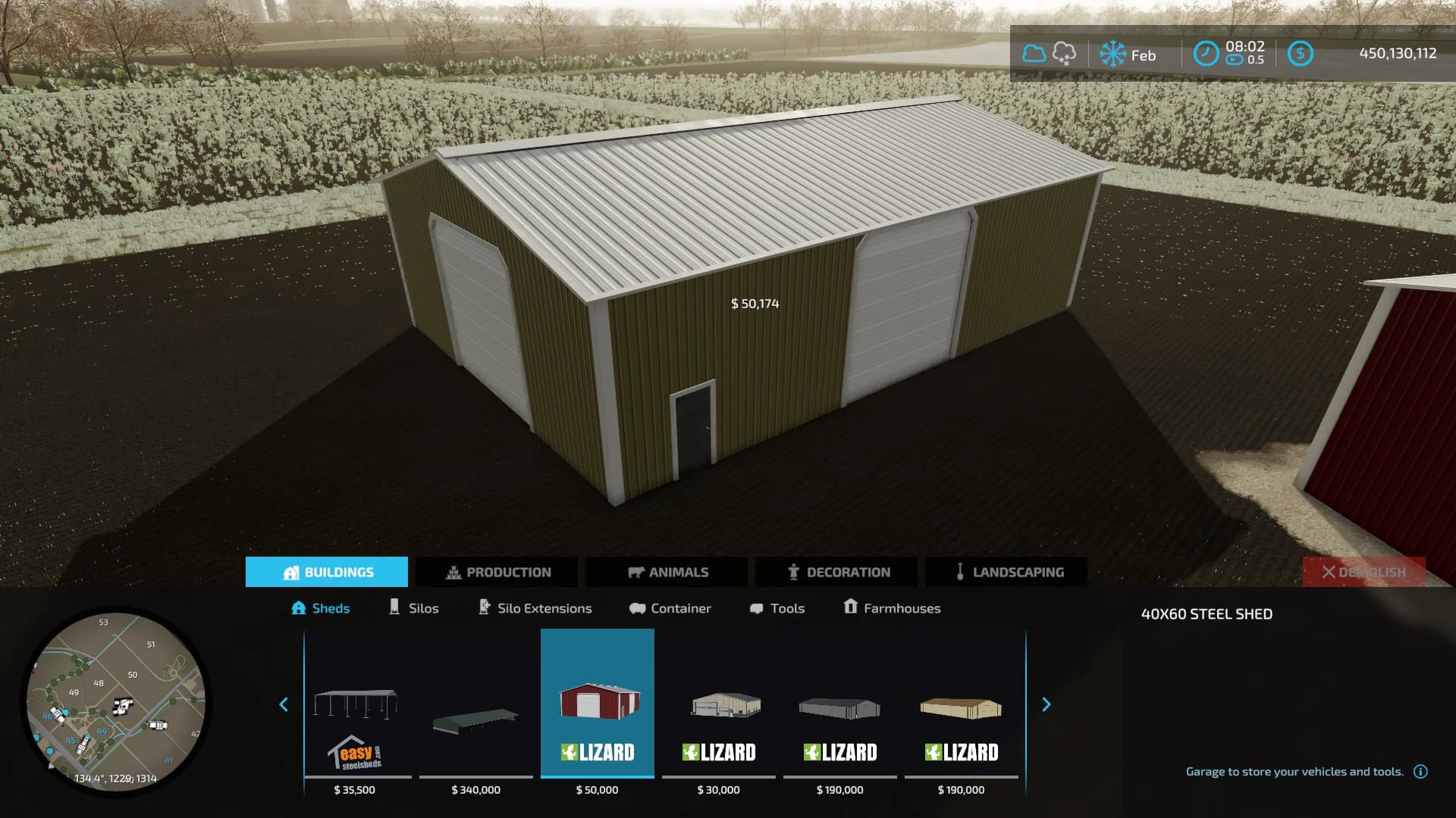 40X60 STEEL SHED 2