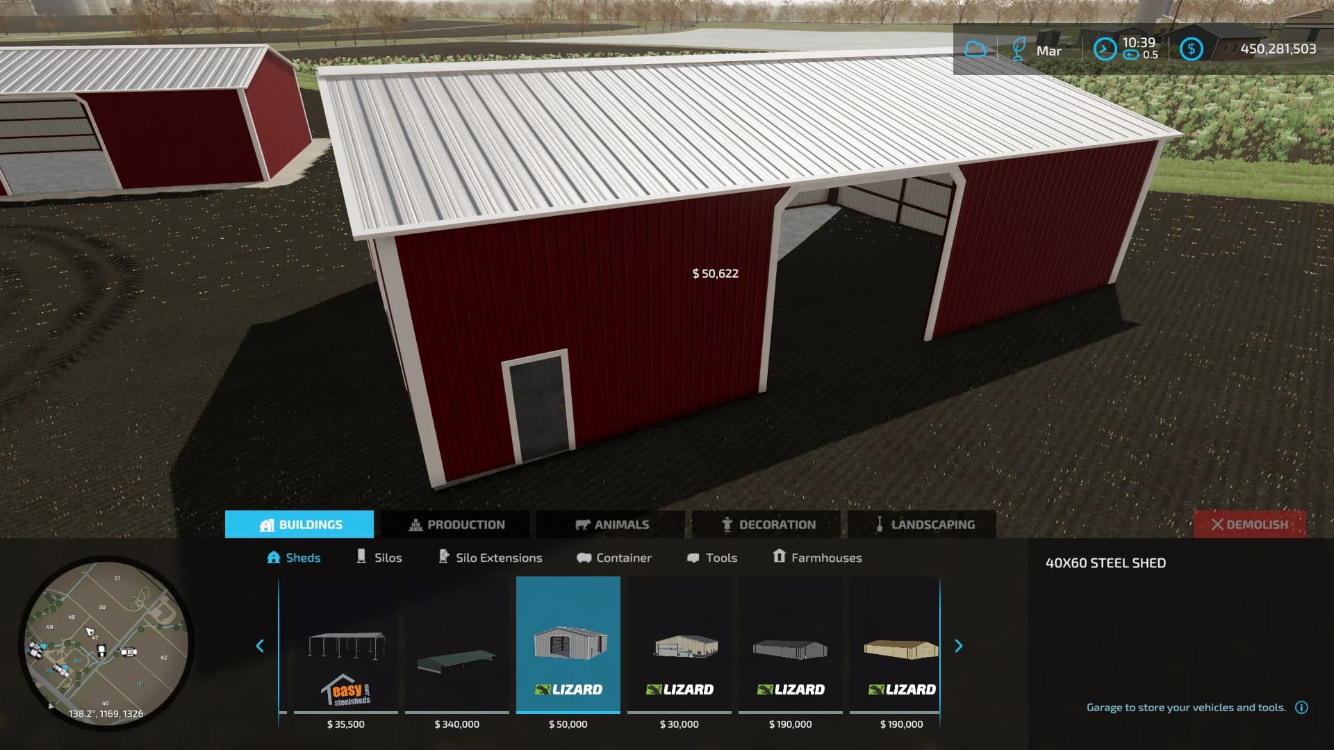 40X60 STEEL SHED