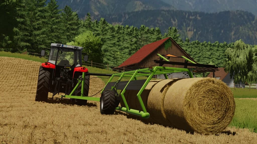 5 ROUND BALES TRAILER 3