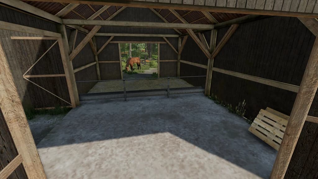 A SMALL HORSE STABLE