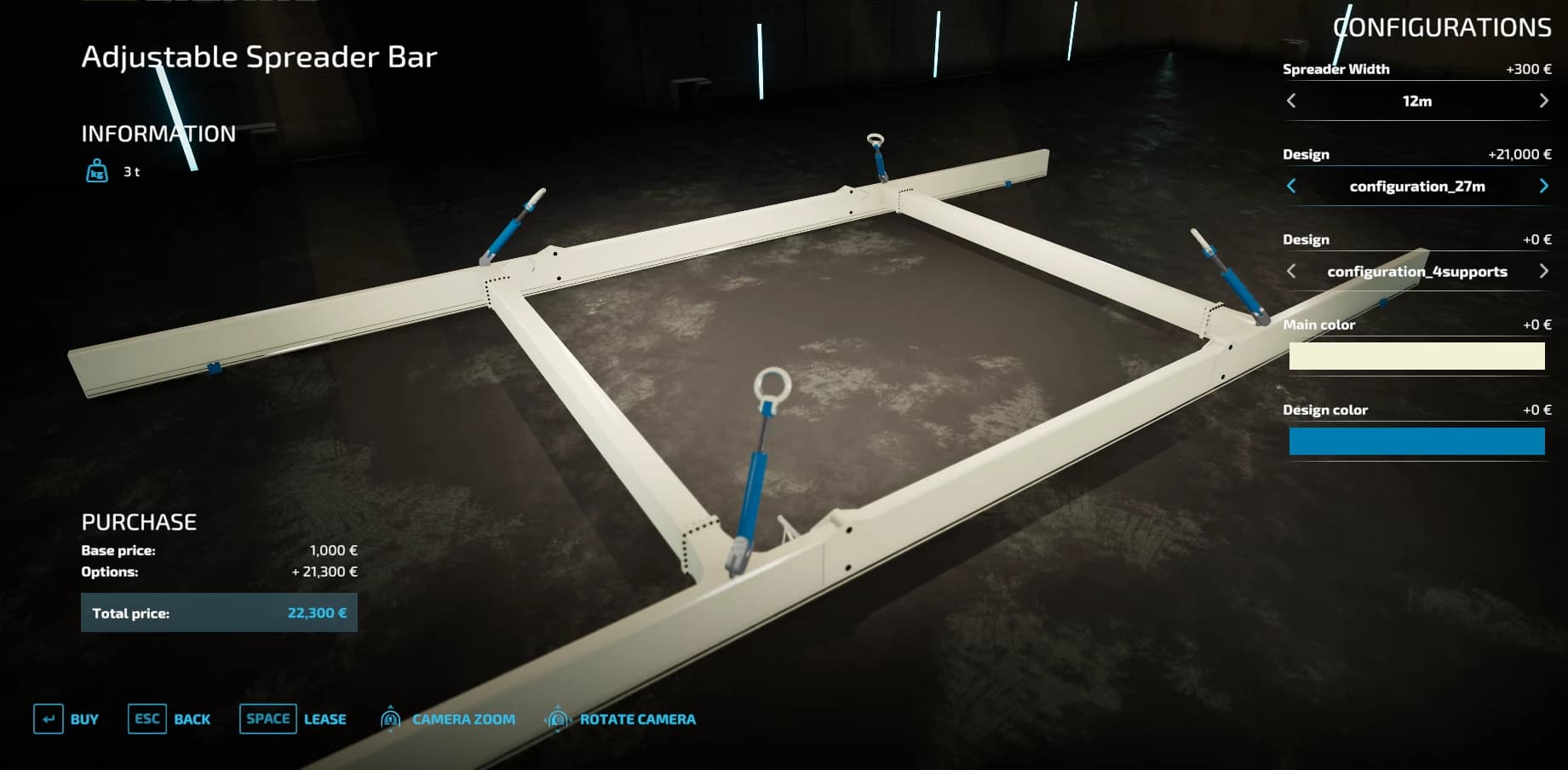 ADJUSTABLE LOAD SPREADER BAR 3