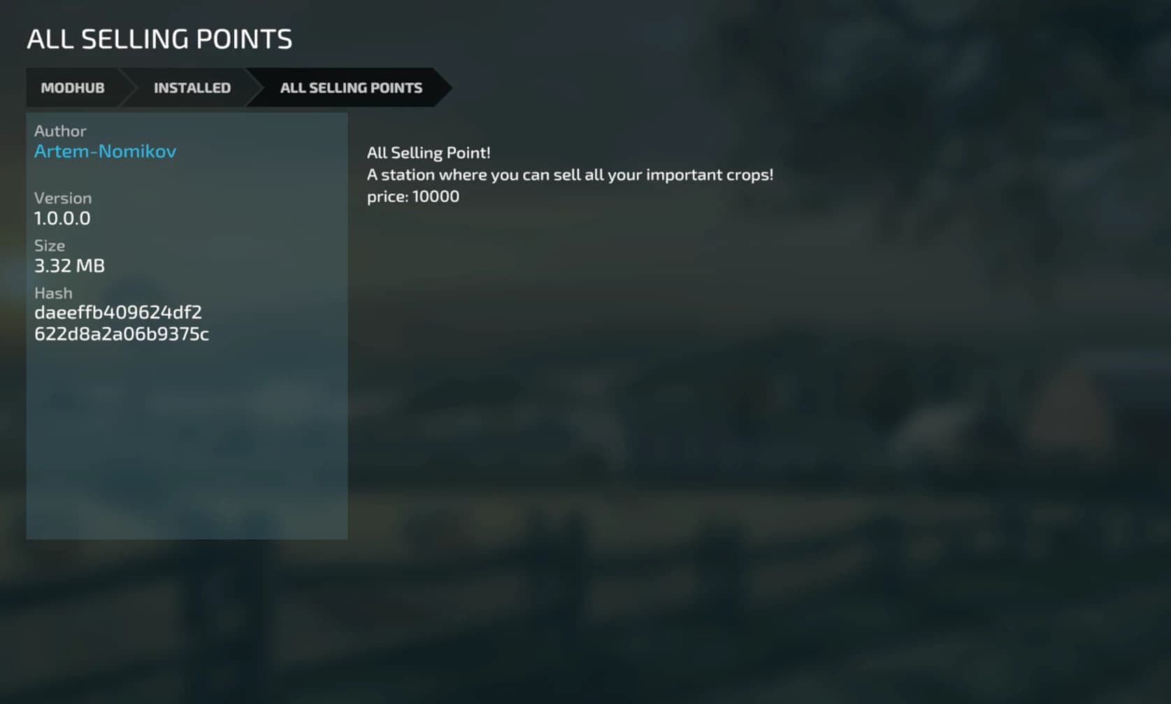 ALL SELLING POINTS