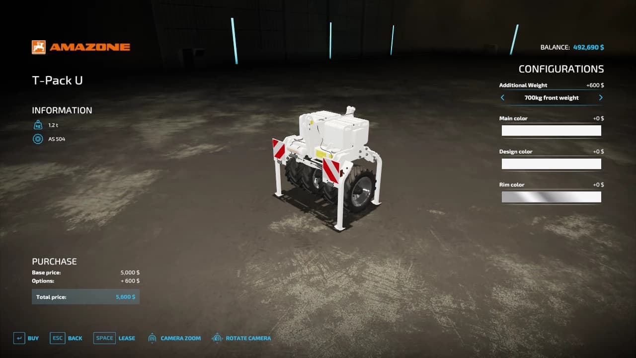 AMAZONE TPACK-U 3