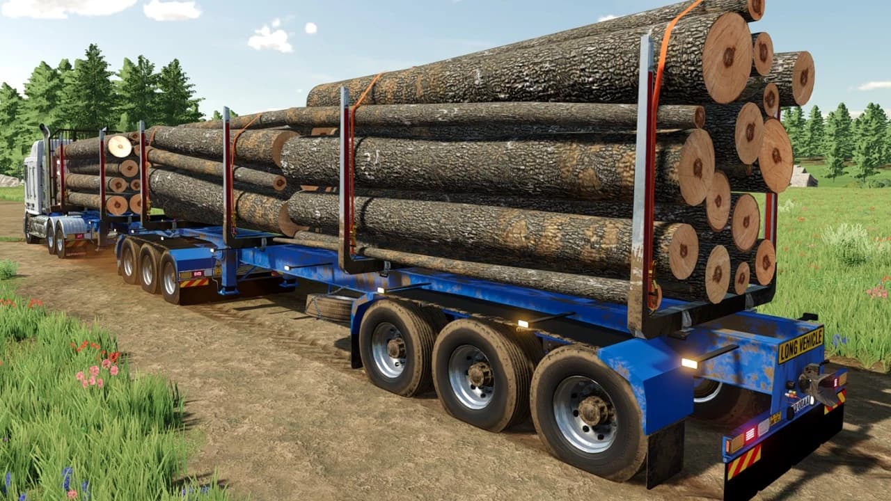 AUSTRALIAN LOGGING TRAILERS 2
