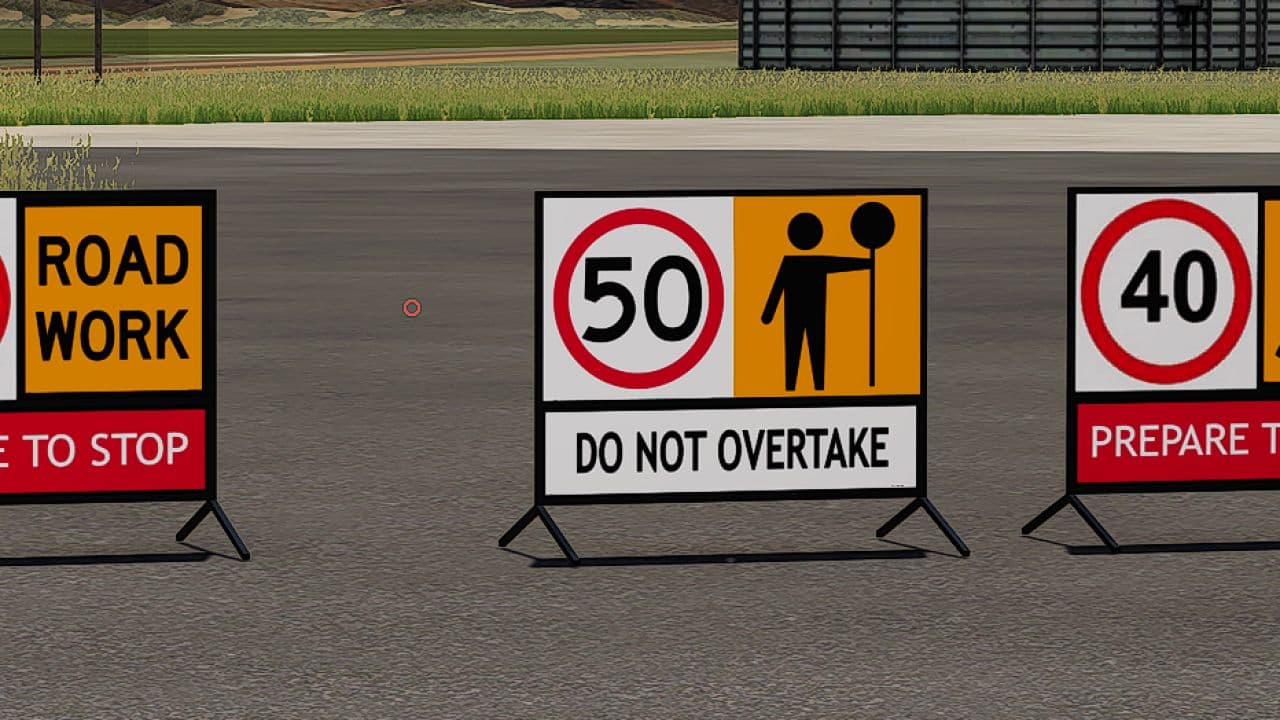 Australian Road Work Sign Pack 3