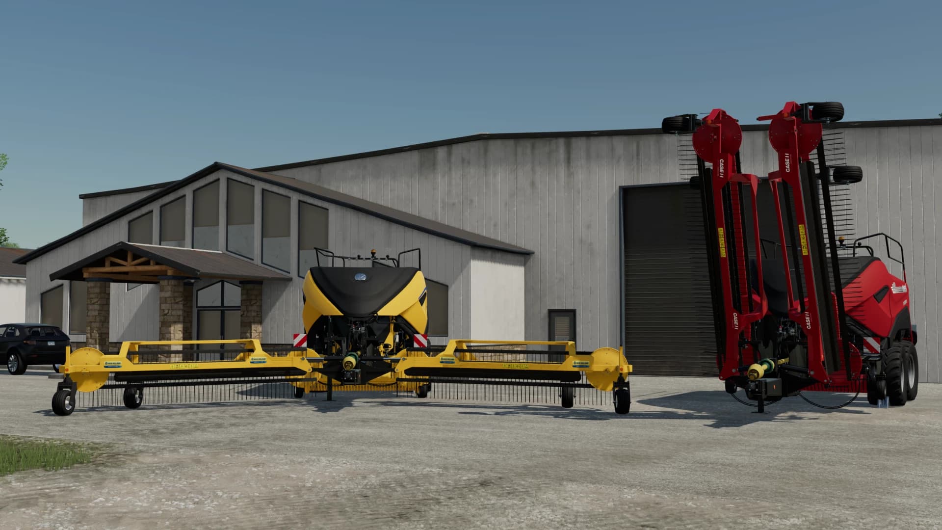 PACK OF BALERS WITH WINDROWER 5