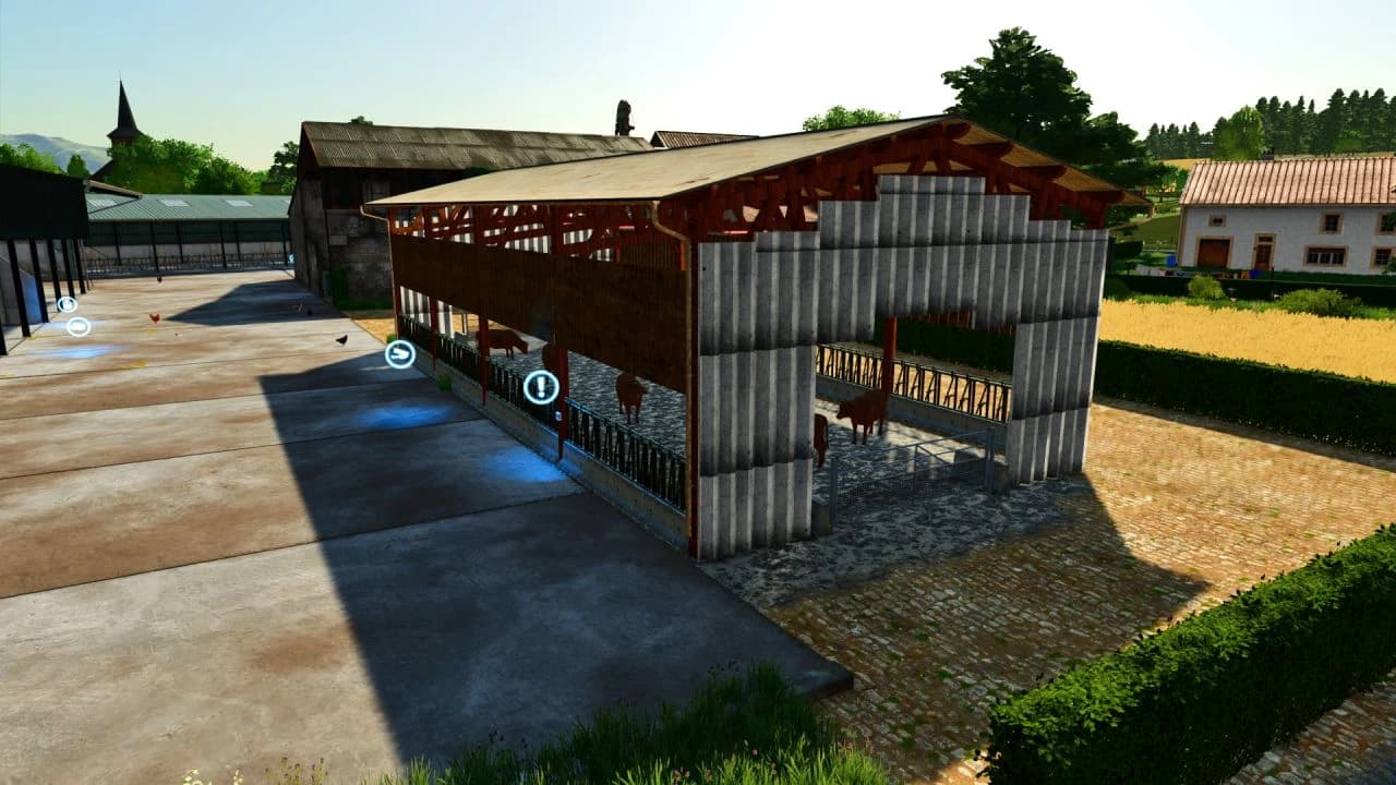 BARN FOR COWS IN STRAW AIR 2