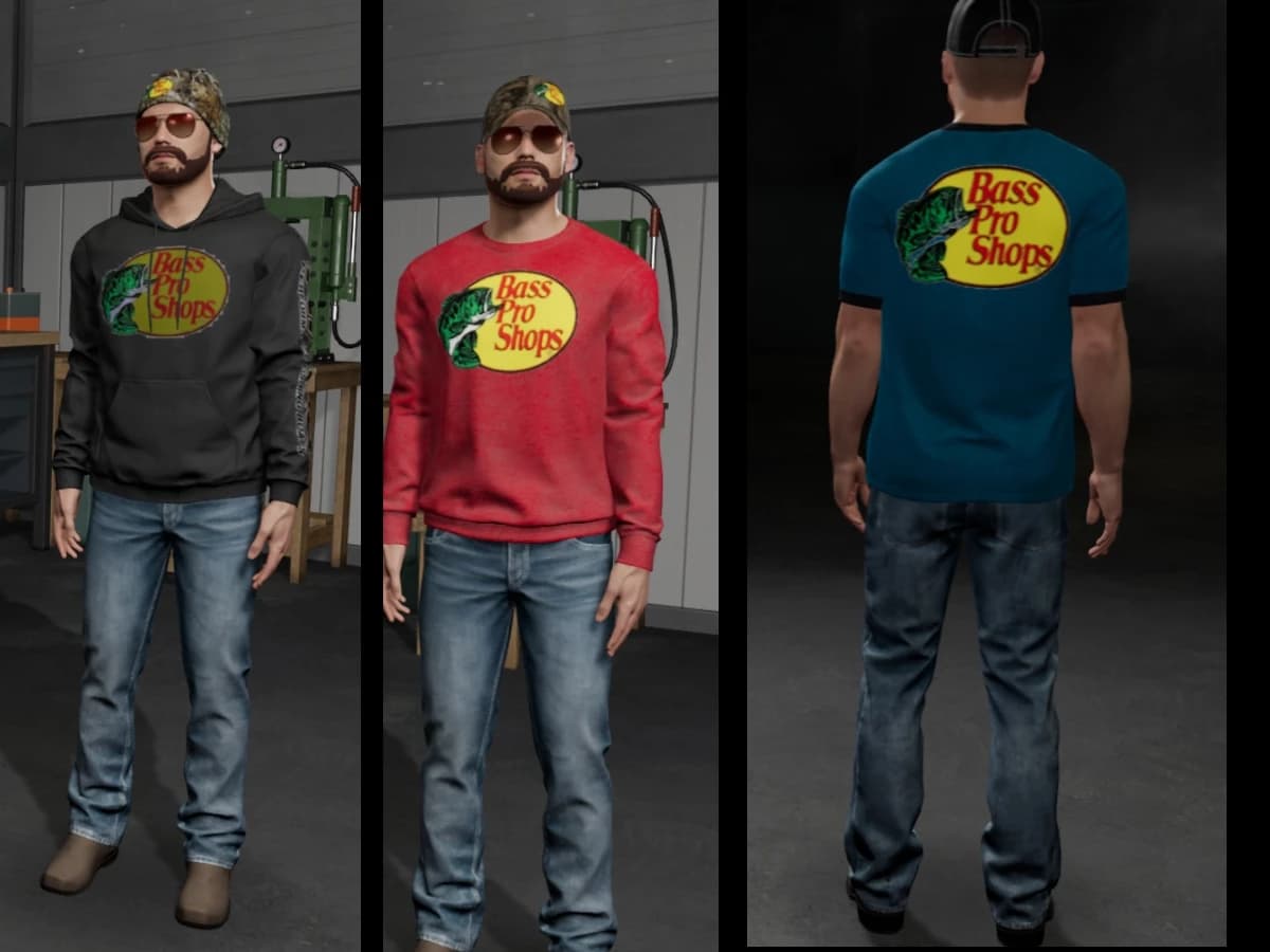 BASS PRO THEMED CLOTHING PACK