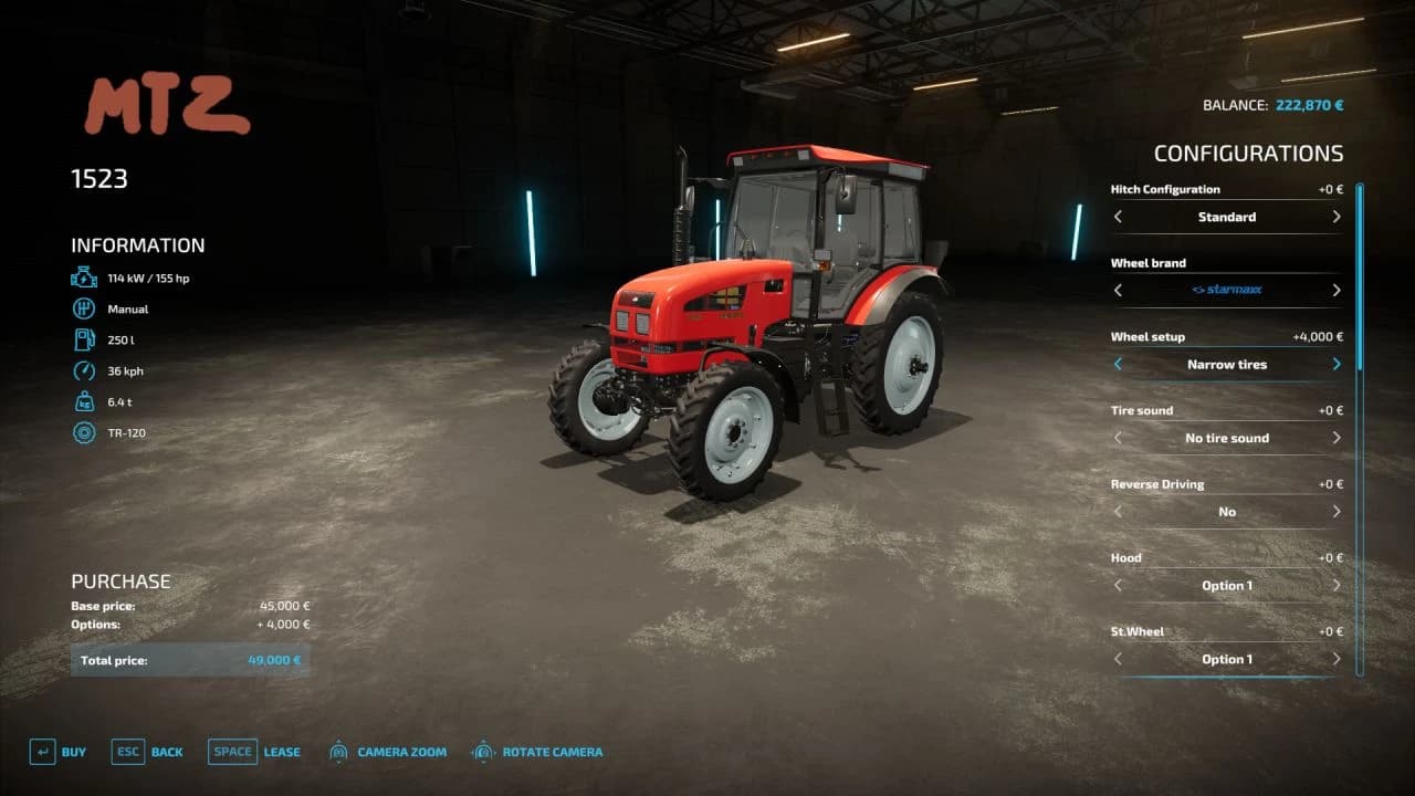 BELARUS MTZ 1523 3