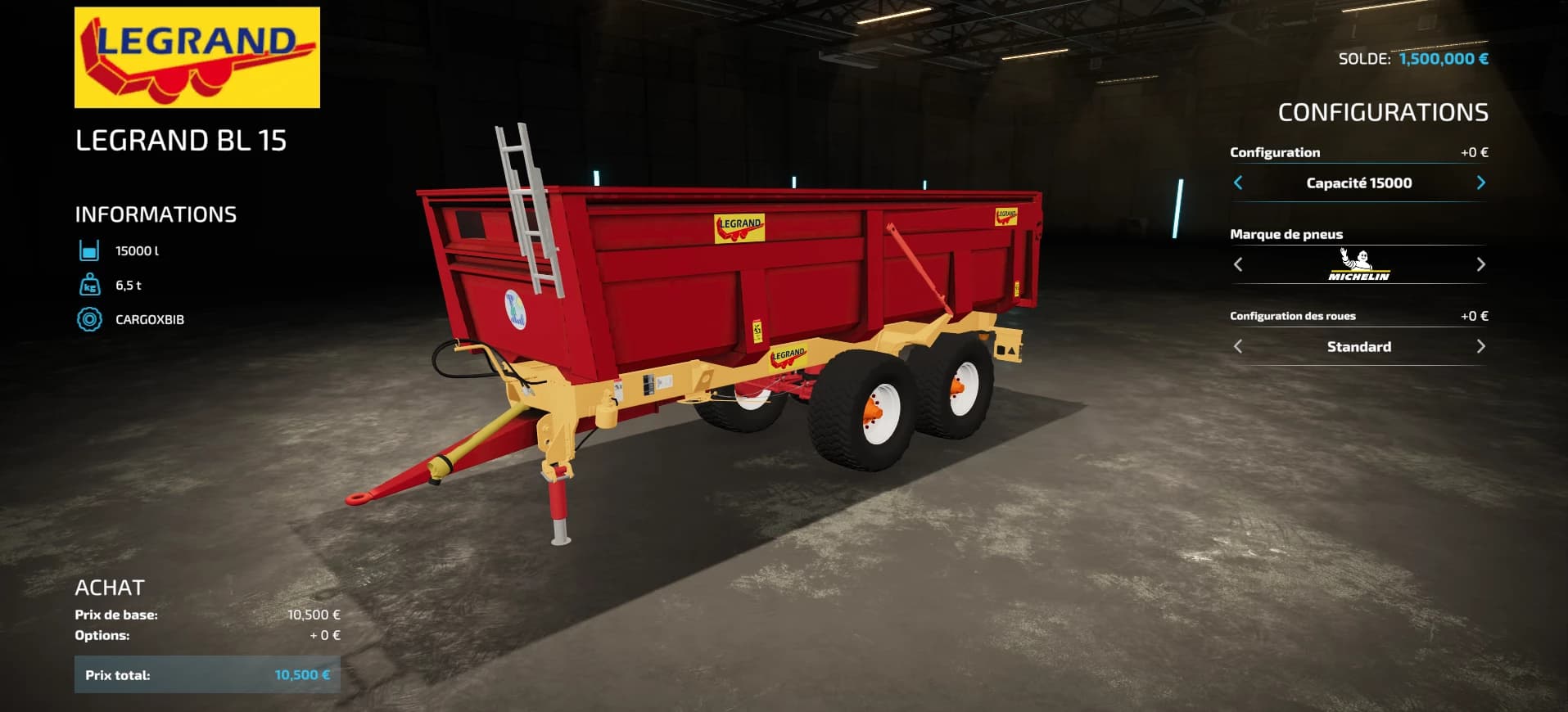 BENNE LEGRAND BL 15 2