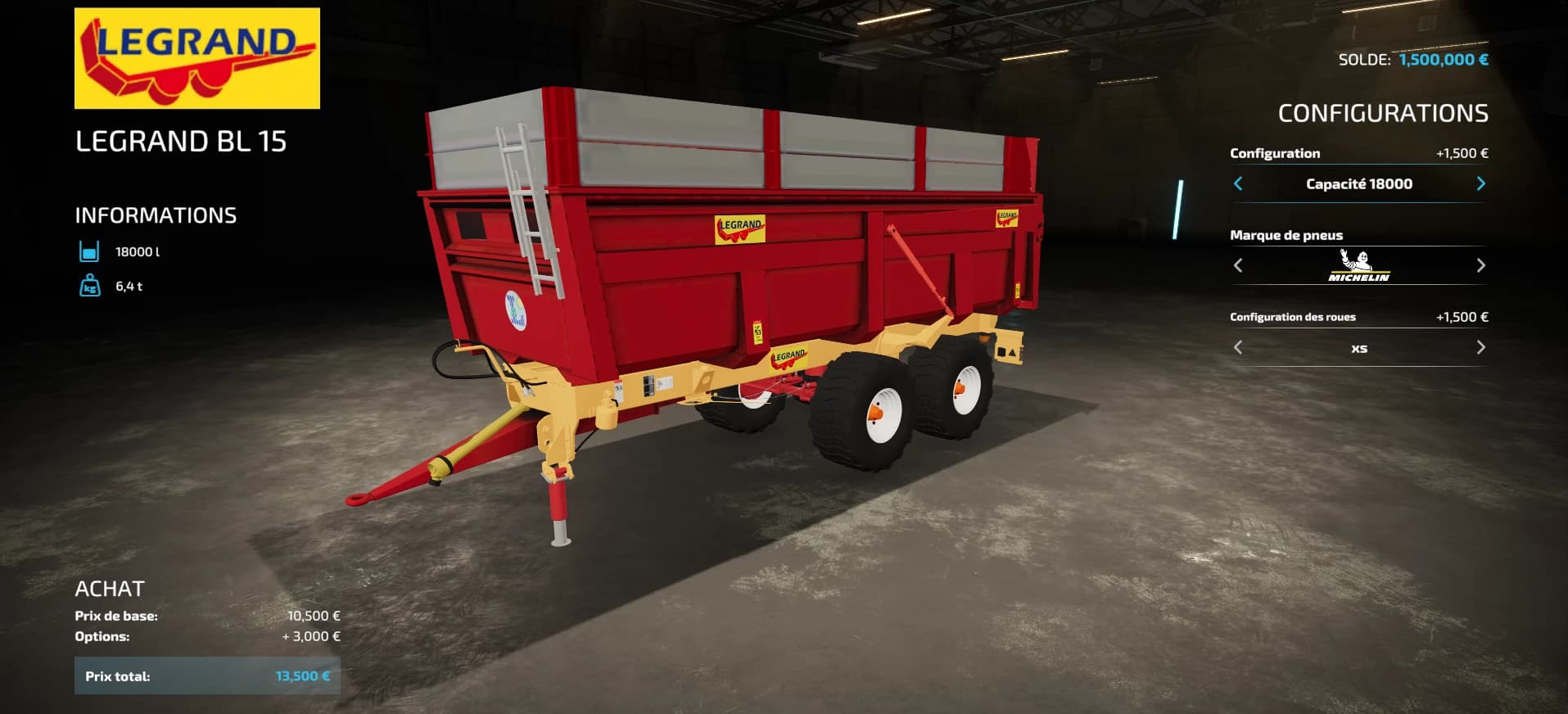 BENNE LEGRAND BL 15