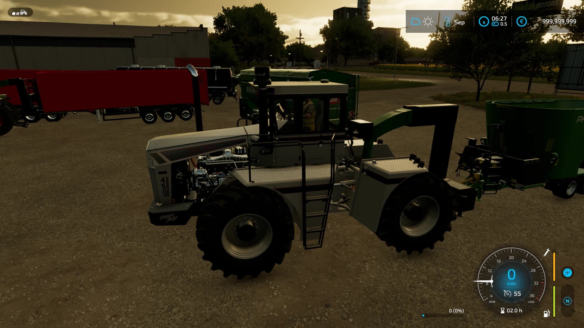 BIG BUD 450 / CLAAS 5000 AND TRAILER 5