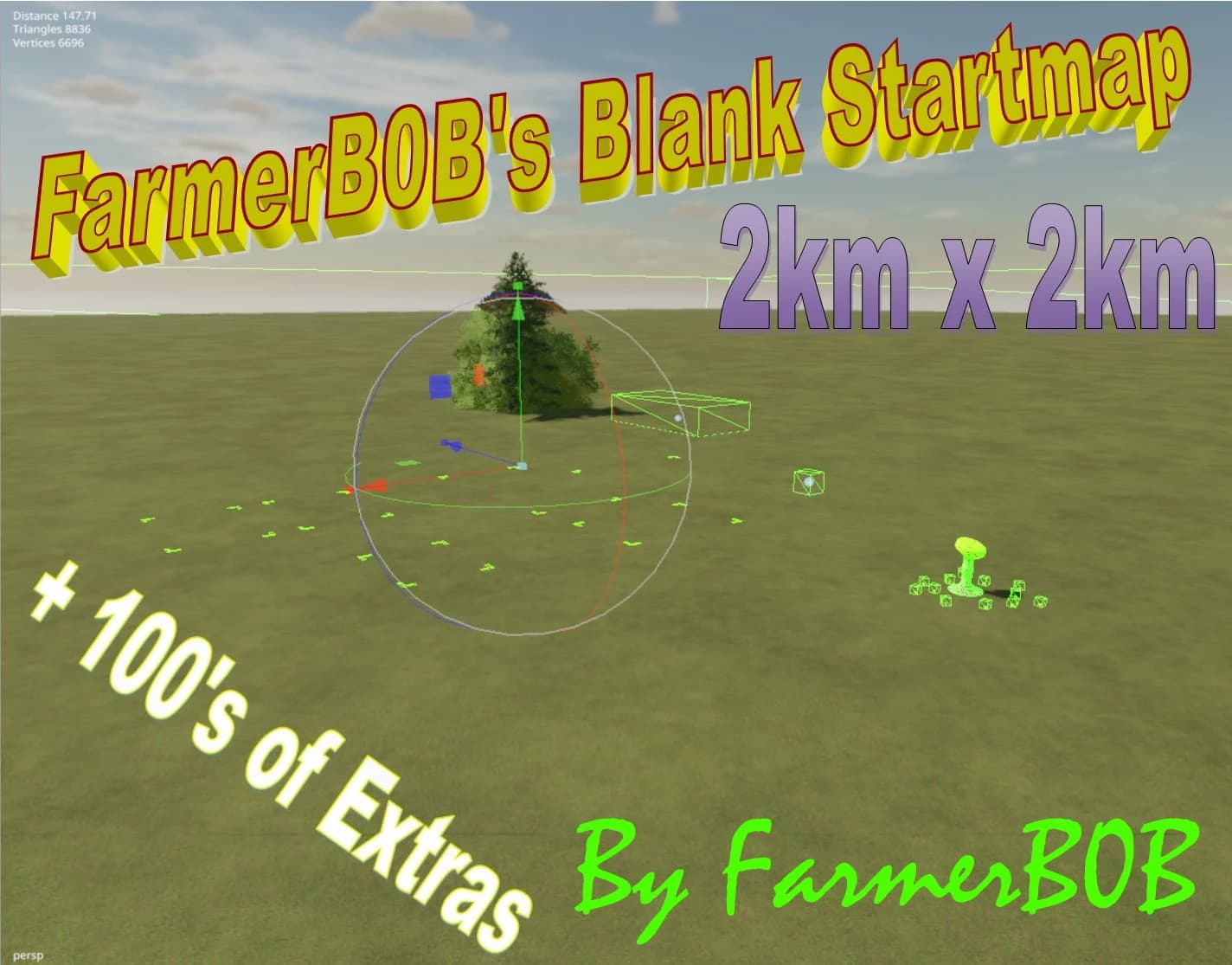 2X BLANK STARTMAP FOR FS22