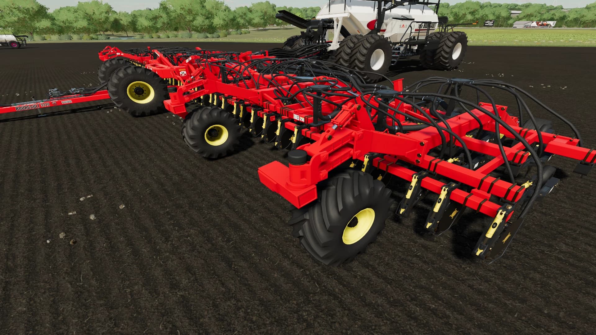 BOURGAULT 3320 & AIR CART - INVERTED TIRES 4