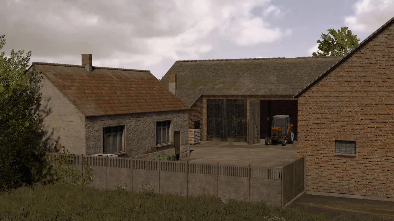 BRICK FARM WITH COWS 5