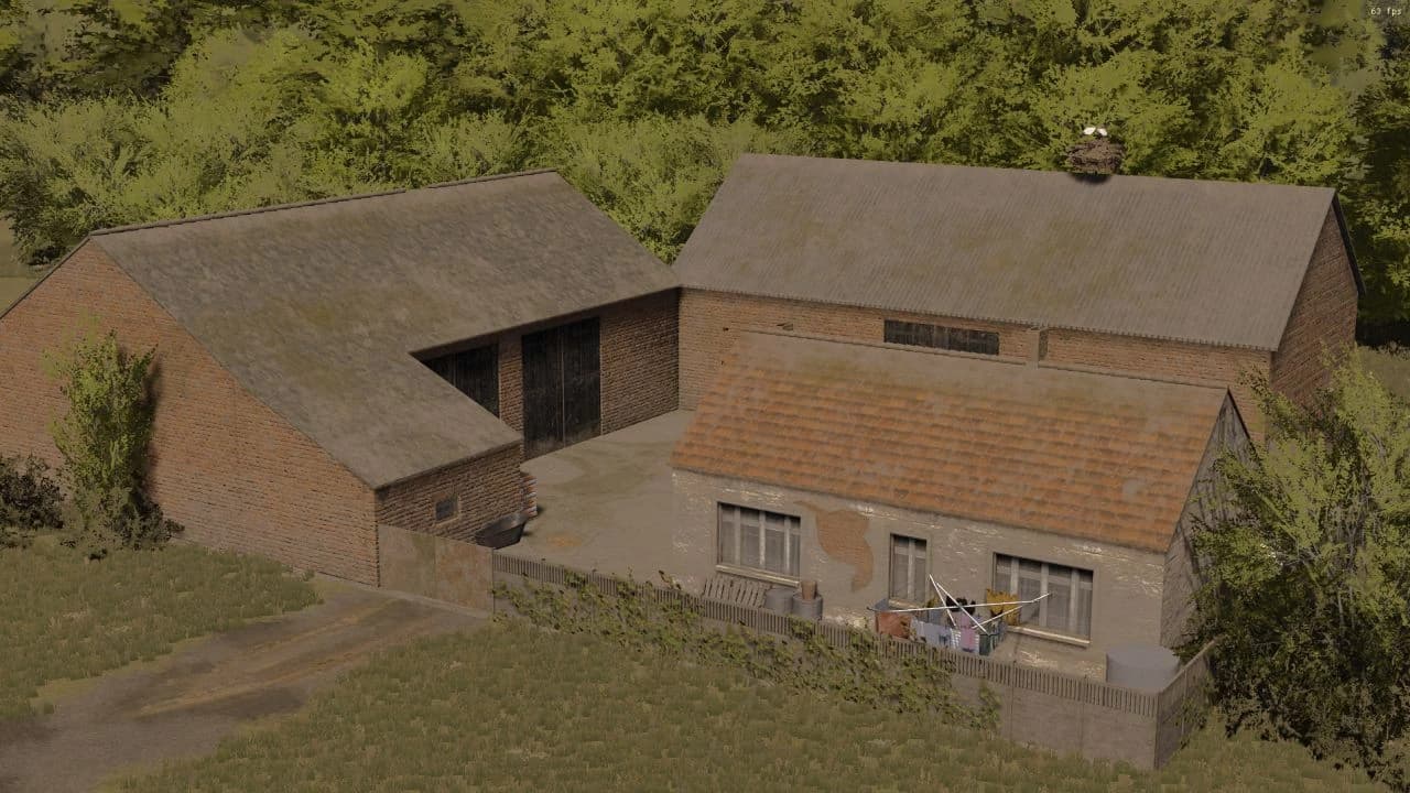 BRICK FARM WITH COWS 2