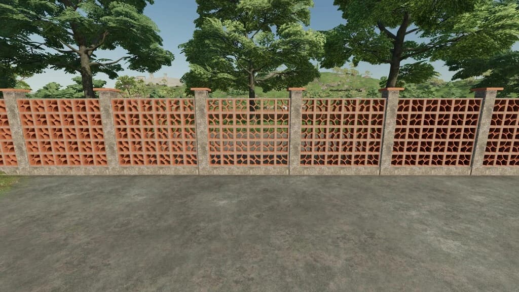 BRICK FENCE AND METAL GATE 5