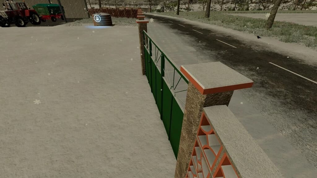 BRICK FENCE AND METAL GATE 3