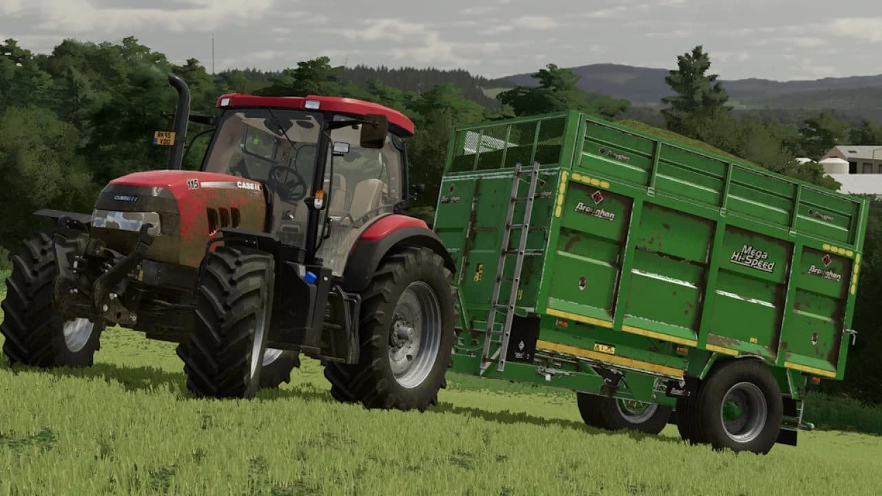 BROUGHAN 1 AXLE GRAIN / SILAGE TRAILER 2